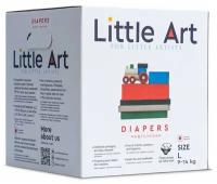 Детские подгузники Little Art, размер L, 9-14 кг