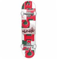 Скейтборд в сборе Cliche Uppercase FP Red/White 7.875"