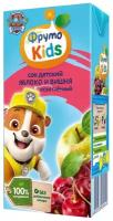 Сок ФрутоKids яблоко-вишня осветленный, с 5 месяцев, 0.2 л