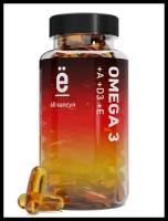 OMEGA-3 + VITAMIN A D E 1350 мг, ё/батон, 90 капсул