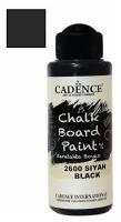 Акриловая краска для меловых досок Cadence Chalkboard Paint. Black-2600