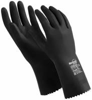 Перчатки защитные латекс,черный Manipula КЩС-2 (L-U-032/CG-943) р.8-8,5 3 шт
