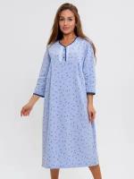 Ночная сорочка утепленная Modellini 1489/4 цвет синий, размер 56