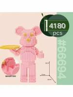 Конструктор BearBrick "Медведь, мишка беарбрик" 4180 дет. / Пластиковый конструктор Миша