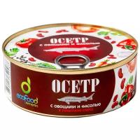 Ecofood Осетр с овощами и фасолью в томатном соусе, 240 г