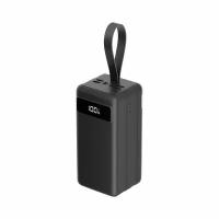 Внешний аккумулятор NRG Turbo V2 80000 mAh, 22.5 Вт (QC, PD, AFC, FCP, SCP, MTK PE), чёрный с дисплеем, Deppa, крафт, черный, Deppa 33643-OZ