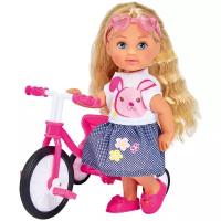 Кукла Simba Еви на трехколёсном велосипеде, 12 см, 5733347