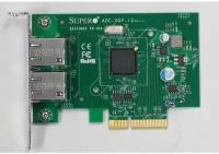 Сетевой адаптер Supermicro AOC-SGP-I2 2x1GbE RJ45, PCI-E x4, (LP) Intel i350AM2 (аналог Intel i350T2V2)