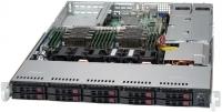 Supermicro SuperServer 1U 1029P-WTRT noCPU(2)Scalable/TDP 70-165W/ no DIMM(12)/ SATARAID HDD(10)SFF/ 2x10GbE/ 2xFH, 1xLP, M2/ 2x750W