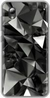 Дизайнерский силиконовый чехол для ЗТЕ Блейд А3 2019 / ZTE Blade A3 (2019) Черные кристаллы