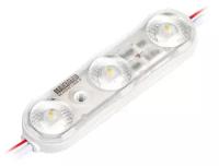 Светодиодный модуль MAKSILED ML-M3SNE-L-2835-W 0.96Вт, 12В, IP67, SMD2835 3LED, 145лм, холодный белый, набор 20 шт