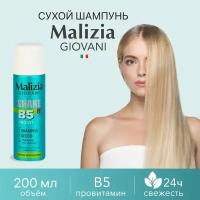 Сухой шампунь Malizia Giovani Pro-Vitamine B5 для всех типов волос 200 мл