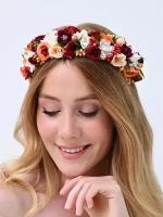 Ободок для девочки с цветами венок на голову