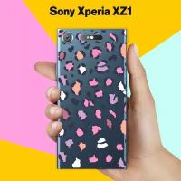 Силиконовый чехол на Sony Xperia XZ1 Пятна 50 / для Сони Иксперия ИксЗ 1