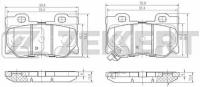 Колодки Торм Диск Задн ZEKKERT BS2525