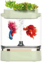 Аквариум (акваферма) Xiaomi Geometry Mini Lazy Fish Tank Pro C300 CN версия (Green, бледно-зеленый)