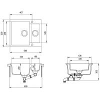 Кухонная мойка AquaSanita Tesa SQT 150 AW 110