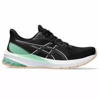 Кроссовки беговые женские Asics GT-1000 12 (W) Черный/Мятный (US 6,5)