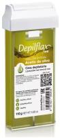 Воск для депиляции DEPILFLAX100 оливковый/olive 110 г