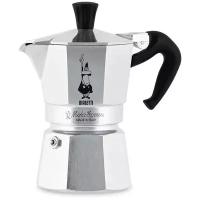 Гейзерная кофеварка Bialetti Moka Express 1162 (3 чашки), серебристый