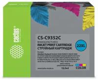 Картридж Cactus CS-C9352C №22XL многоцветный, для HP DJ 3920/3940/D1360/D1460/D1470/D1560/D2330/D2360