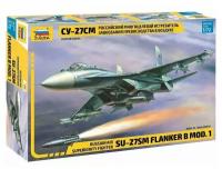 Сборная модель ZVEZDA Российский истребитель Су-27СМ, 1/72