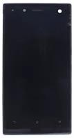 Экран (дисплей) для Sony LT26w Xperia Acro S модуль с рамкой и тачскрином (черный)