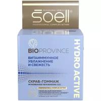 Soell Скраб-гоммаж BioProvince Мгновенное увлажнение 4 в 1 Hydro active