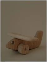 Игрушка деревянная каталка самолётик Тофик KAZA