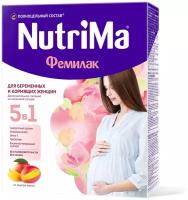 NutriMa Фемилак молочный напиток для беременных и кормящих женщин со вкусом манго, 350 г