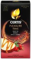 Чай черный в пакетиках CURTIS "Pleasure Time" 25 пакетиков, c шиповником, яблоком и ароматом карамели, мелколистовой