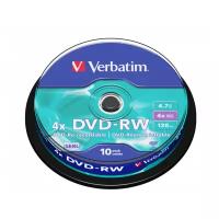 DVD-RW Диск VERBATIM SERL (PACK 10 шт.) 4x 4.7GB 120 min