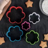 Набор форм для печенья из 5 шт Цветочек, цвета микс