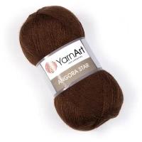 Пряжа YarnArt Angora Star (Ярнарт Ангора Стар) Нитки для вязания, 100г, 500м, 20% шерсть 80% акрил, цвет 3067 каштановый, 1 шт