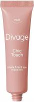 DIVAGE Кремовый тинт для щек, губ и глаз Chic Touch Matte Tint, 11 г, 02