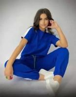 Спортивный костюм Jools Fashion, размер 46, синий