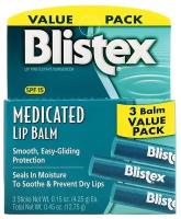 Blistex Набор бальзамов для губ Medicated, 3 шт