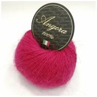 Пряжа Angora 100% Seam, цвет 215 красный, 5шт*(125м/25г), 100% пух ангорского кролика