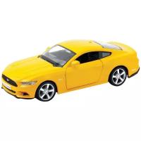 Машинка металлическая Uni-Fortune RMZ City серия 1:32 Ford Mustang 2015 инерционная, цвет желтый, двери открываются