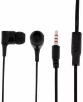 Наушники Red Line Stereo Headset SP09, вакуумные, микрофон, проводные, 1.2 м, черные