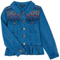 Джинсовая куртка для девочки Velveteen цвет джинсовый 10 лет