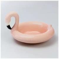 Миска сервировочная керамическая Floatie Flamingo