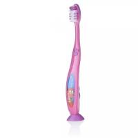 Brush-Baby FlossBrush NEW зубная щётка, с 6 лет, розовая