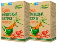 Кисель овсяно-льняной "С облепиховой косточкой" на фруктозе 150 гр. Компас здоровья (2 шт. в наборе)