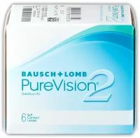Контактные линзы Bausch & Lomb PureVision 2 HD, 6 шт., R 8,6, D -3,25, бесцветный, 1 уп