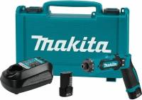 Аккумуляторная отвертка Makita DF012DSE, с 2 АКБ 1.5 Ач и ЗУ, в кейсе