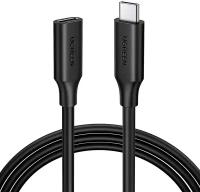 Удлинитель UGreen US353 USB Type-C (m) - USB Type-C (f), 1 м, 1 шт., черный