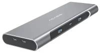 Хаб Acasis CM050 USB3.1 Docking Station 10 in 1 Type-C HUB 8K Expansion Dock SD/TF Card Reader Gray