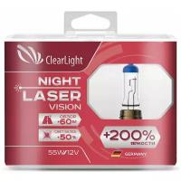 Комплект ламп H7(Clearlight)12V-55W Night Laser Vision +200% Light (2 шт.)