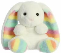 Игрушка мягкая Aurora Радужный кролик Белый 190267A